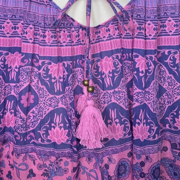 Spell & The Gypsy Collective Journey Strappy Maxi Dress Mulberry Size Small - Picture 10 of 12